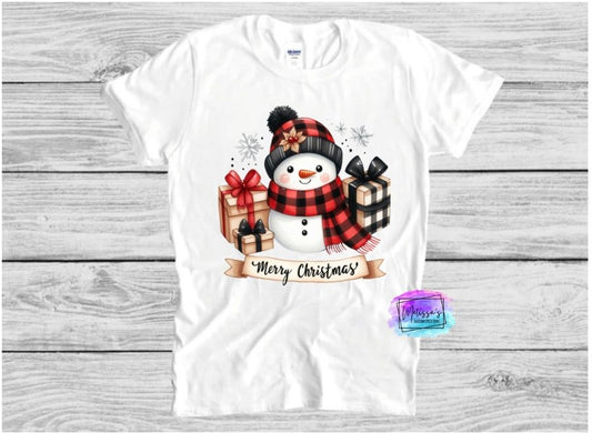 Merry Christmas Snowman T-Shirt