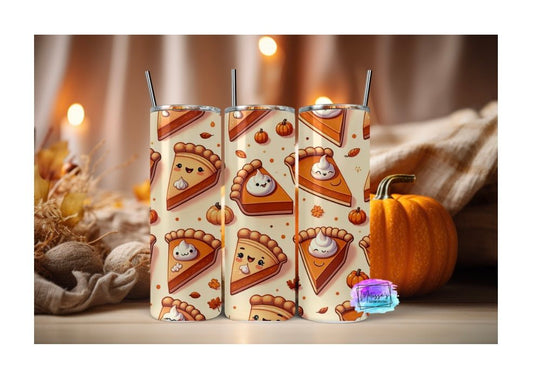 Happy Pumpkin Pie Slices Tumbler