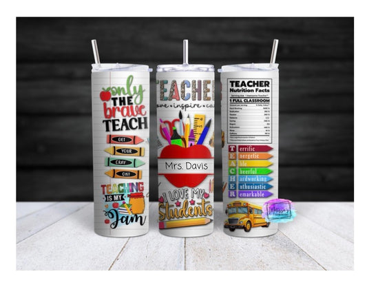 Personalized Teacher Tumbler