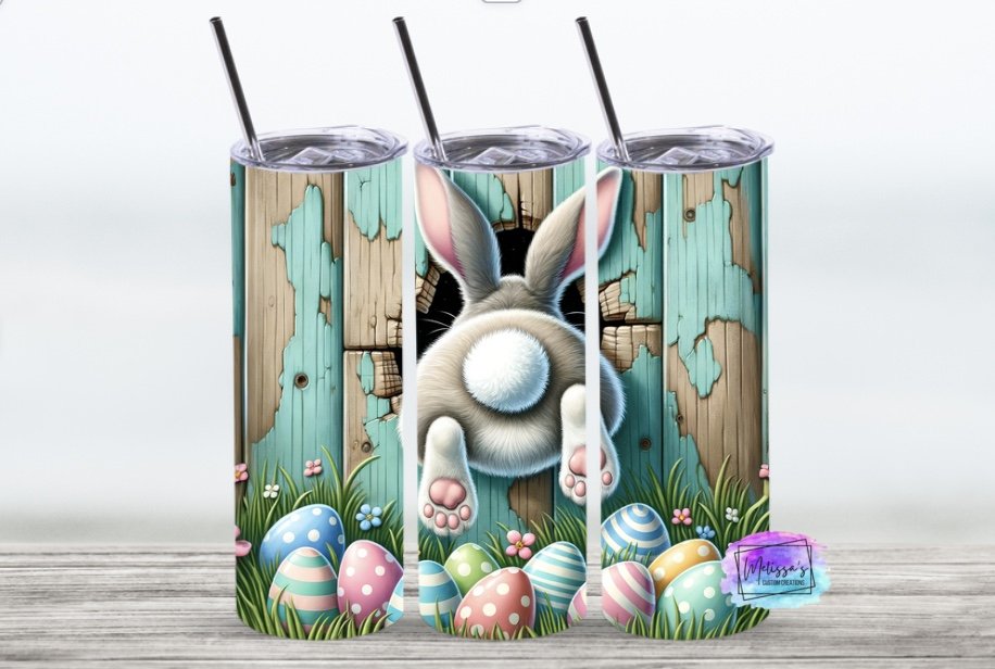 Easter Bunny in Wall Tumbler