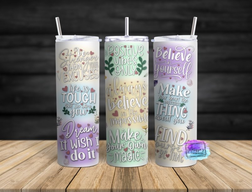 Inspirational Sublimation Tumbler