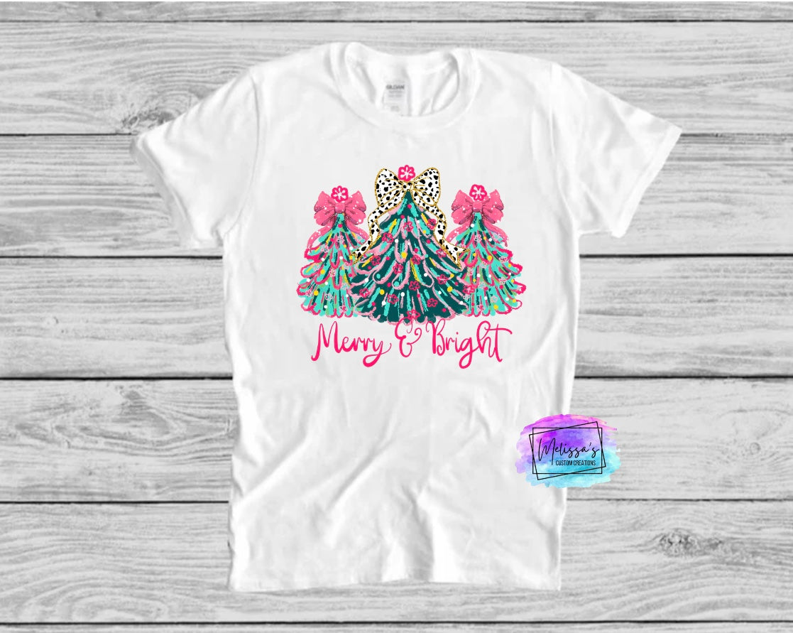 Merry & Bright Trees T-Shirt