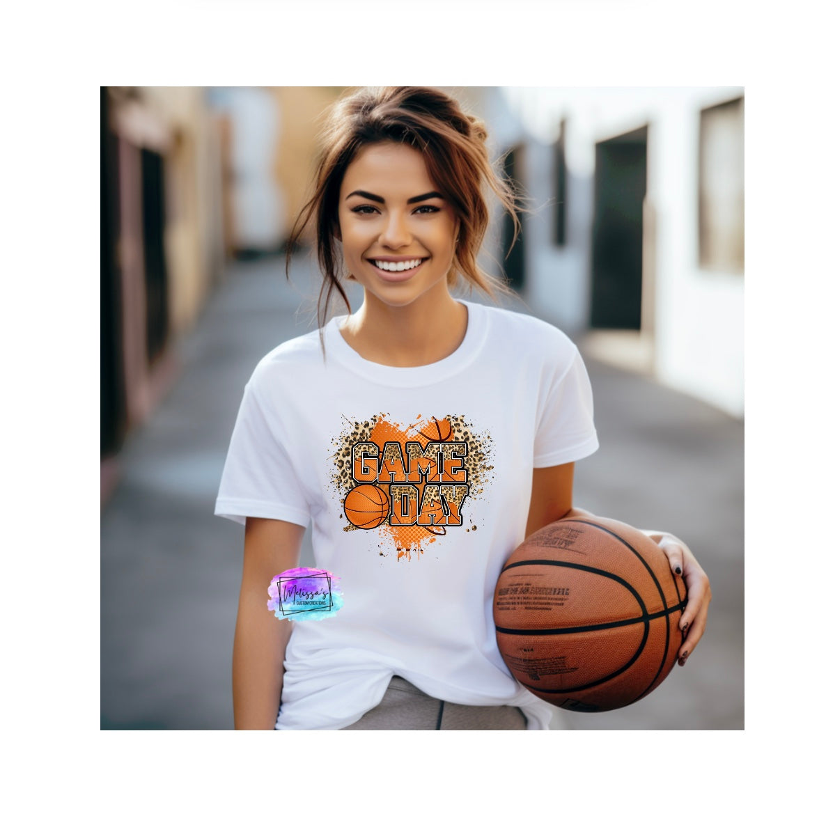 Basketball Game Day Heart T-Shirt