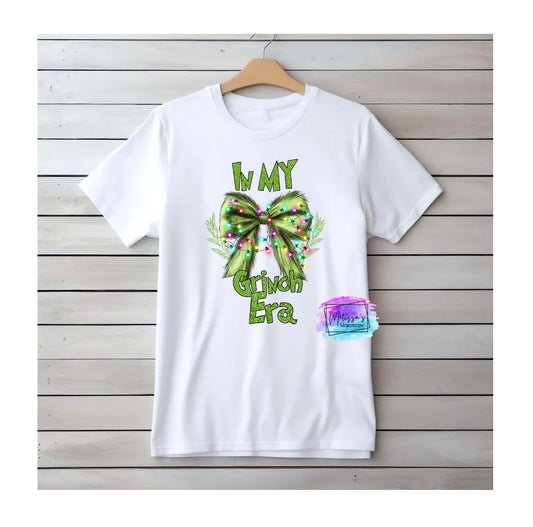 In My Grinch Era Bow T-Shirt