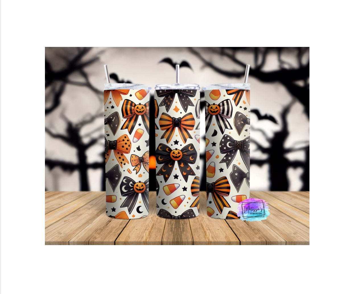 Halloween Bows Tumbler