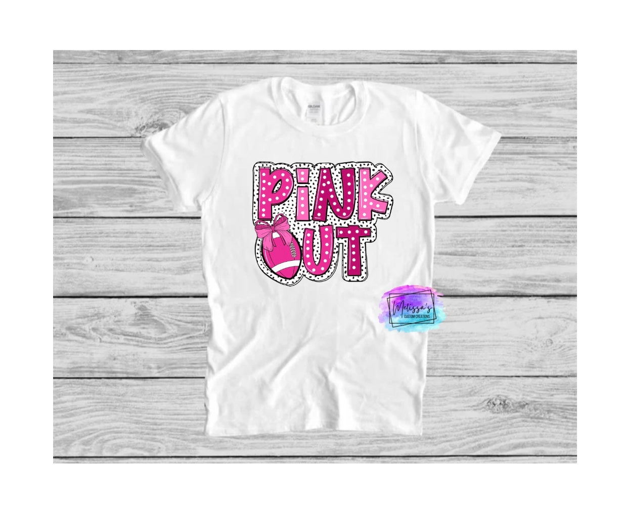 Pink Out Football T-Shirt