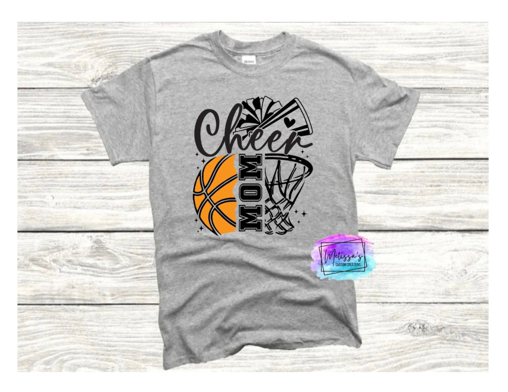 Basketball Cheer Mom T-Shirt