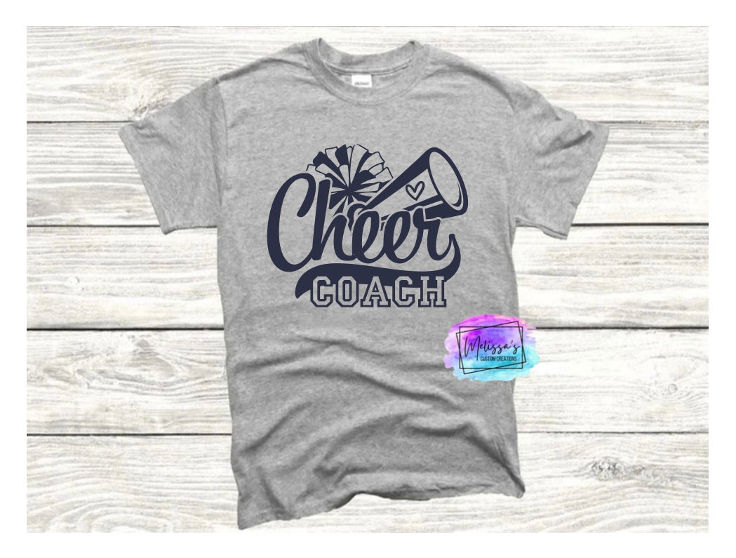 Cheer Coach T-Shirt (Choose your colors)