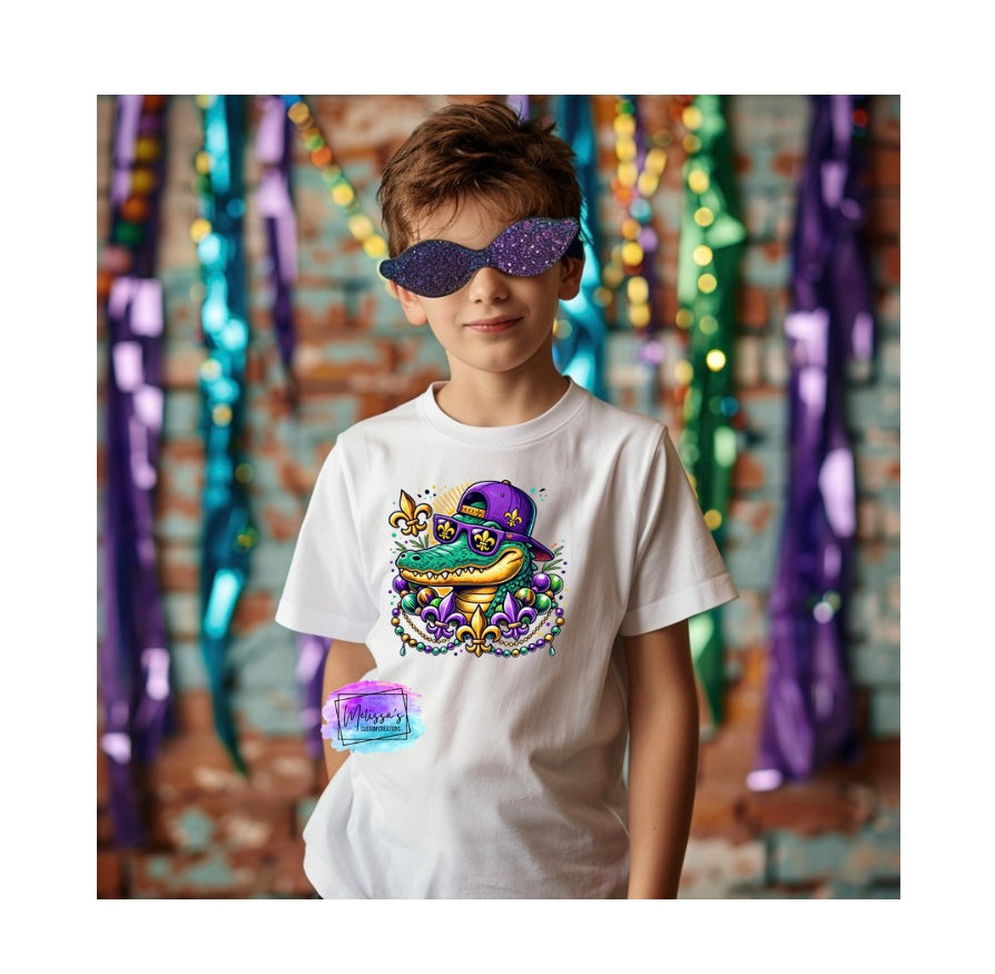 Mardi Gras Alligator T-Shirt