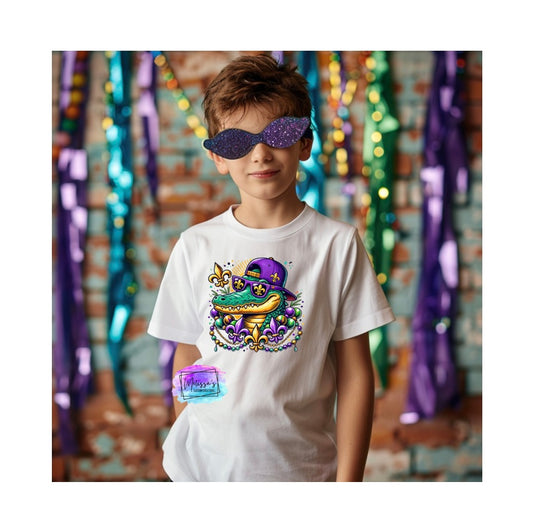 Mardi Gras Alligator T-Shirt