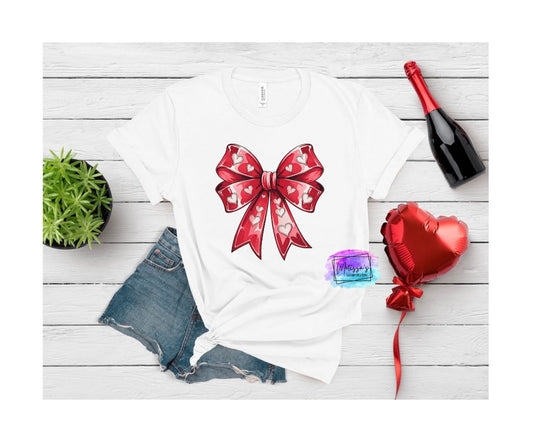 Valentine's Day Coquette Bow T-Shirt