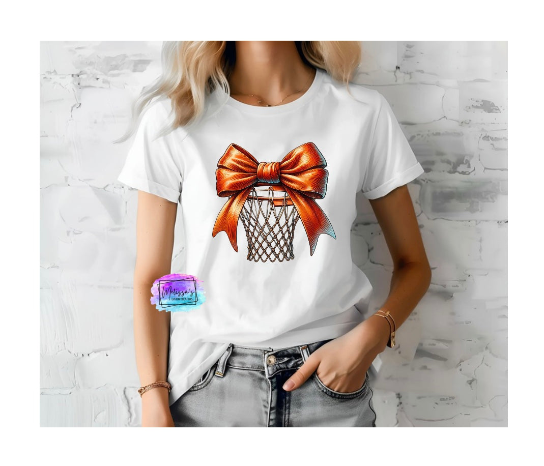 Basketball Net/Bow T-Shirt