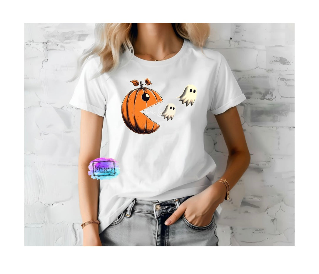 Halloween Pumpkin & Ghosts T-Shirt