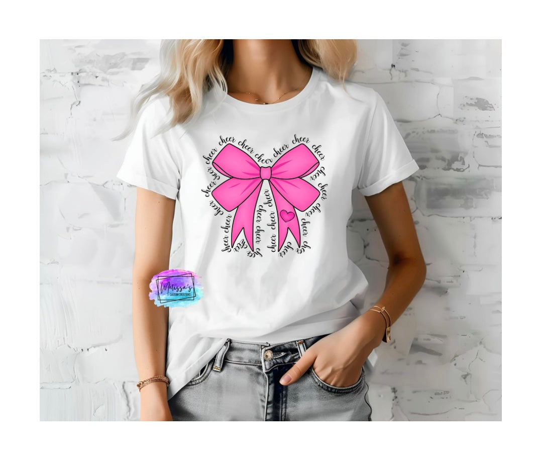 Coquette Cheer Bow T-Shirt