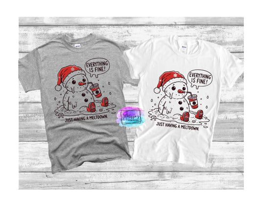 Everything is Fine, Just Having a Meltdown T-Shirt