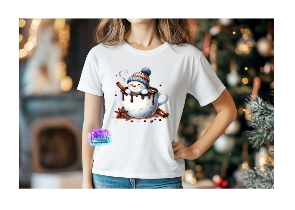 Snowman Hot Cocoa T-Shirt