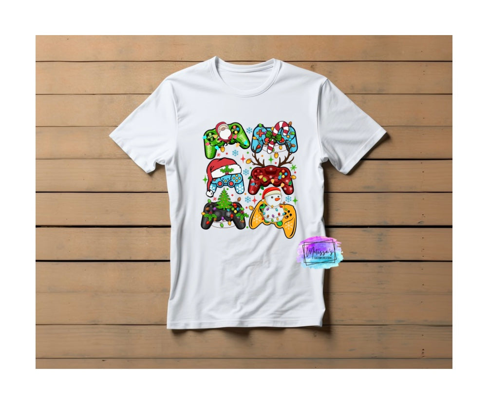 Christmas Gaming Controllers T-Shirt