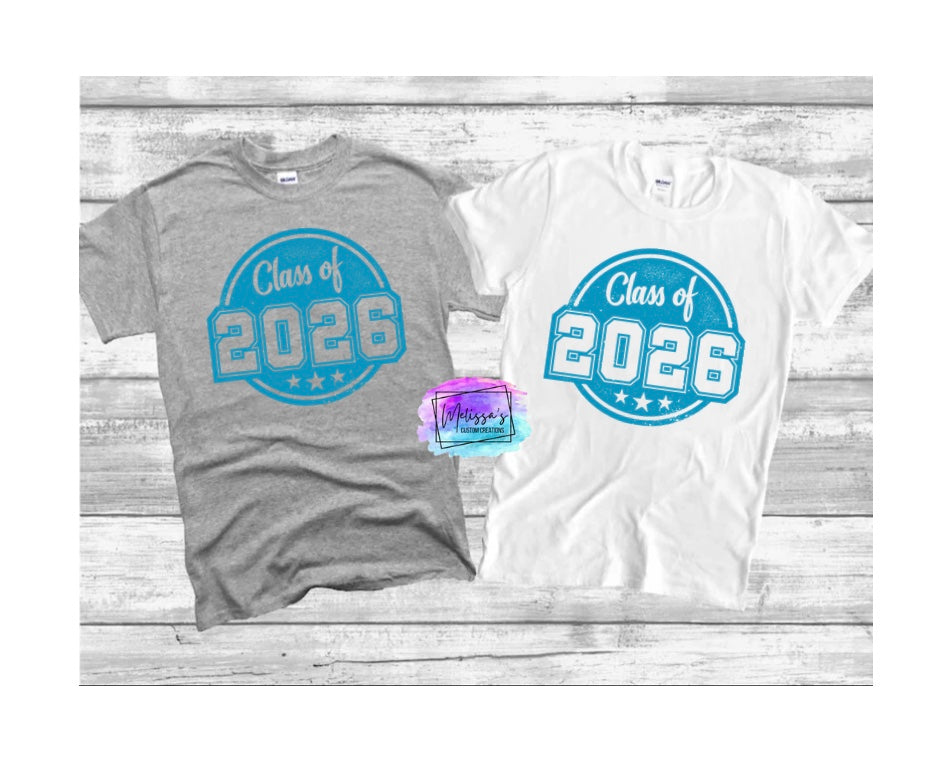 Class of 2026 T-Shirt (Choose your color design)