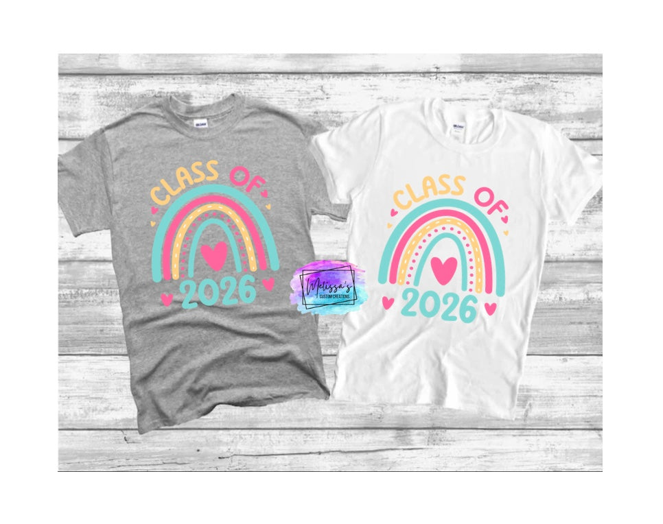 Class of 2026 Rainbow T-Shirt