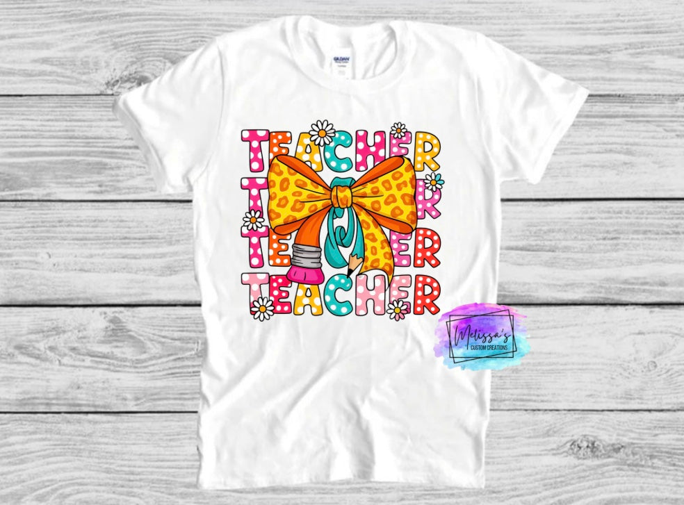 Teacher Bow T-Shirt