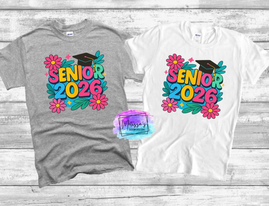 Floral Senior 2026 T-Shirt