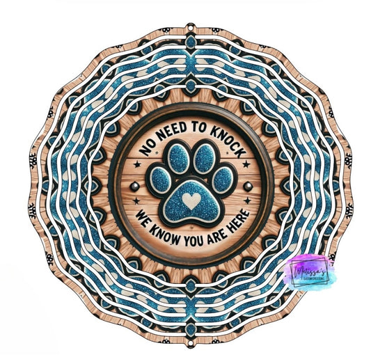 No Need To Knock Wind Spinner