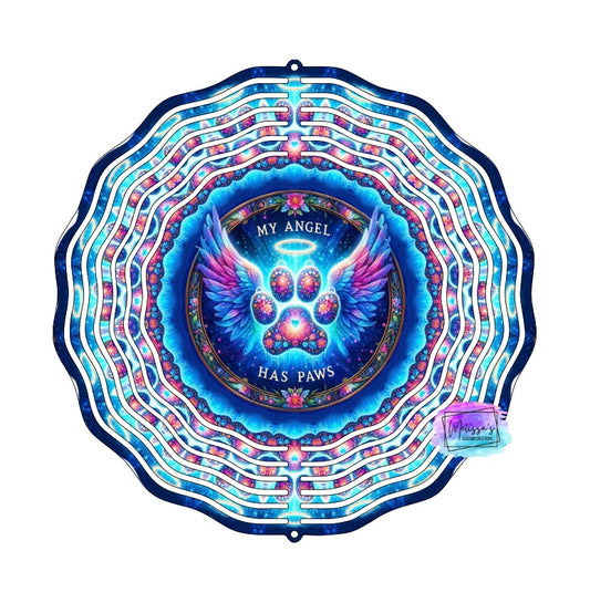 My Angel Has Paws Wind Spinner