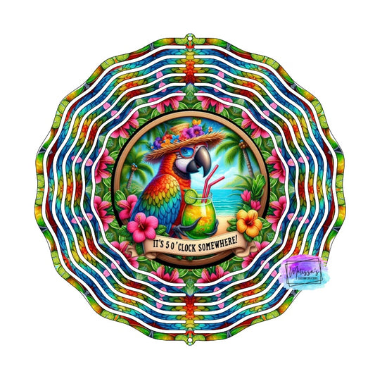 Parrot It's 5 O'clock Somewhere Wind Spinner