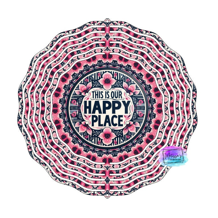 This is Our Happy Place Wind Spinner