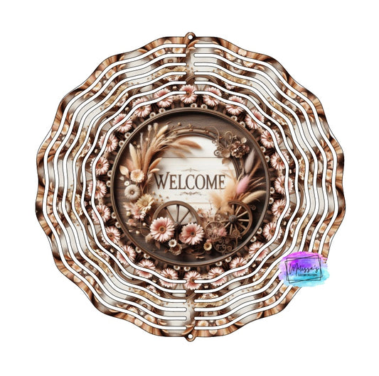 Country Welcome Wind Spinner