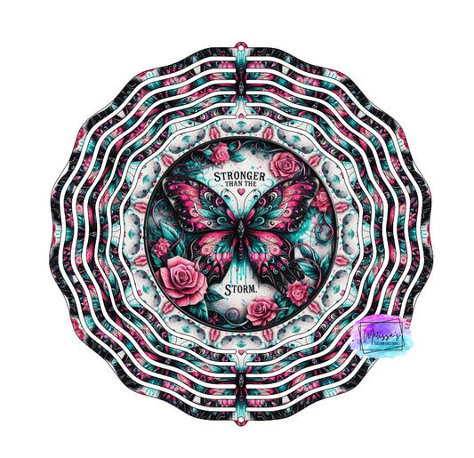 Stronger than the Storm Butterfly Wind Spinner
