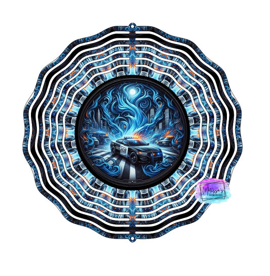 Police Wind Spinner