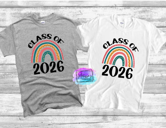Class of 2026 Rainbow T-Shirt