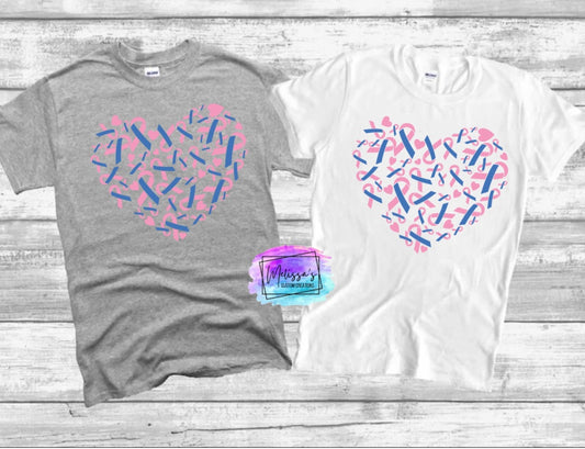 Pregnancy & Infant Loss Awareness Heart T-Shirt