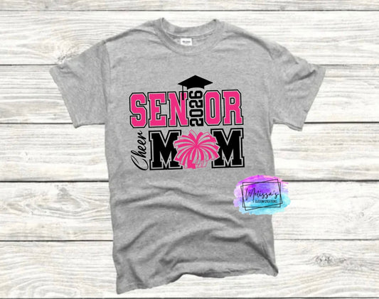 Senior 2026 Cheer Mom T-Shirt