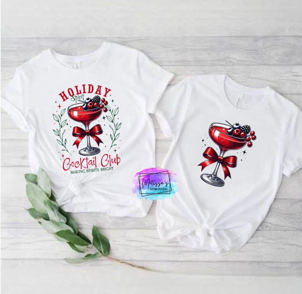 Holiday Spirit Cocktail Club T-Shirt