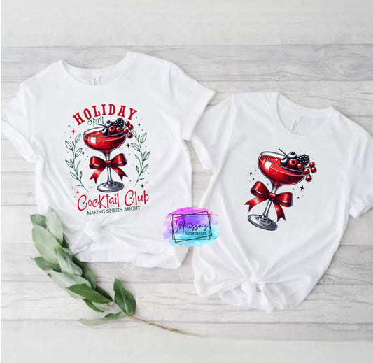Holiday Spirit Cocktail Club T-Shirt