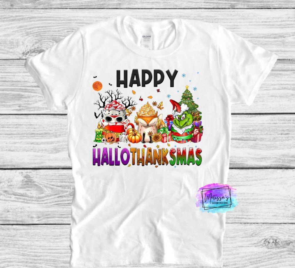 Happy HalloThankSmas T-Shirt