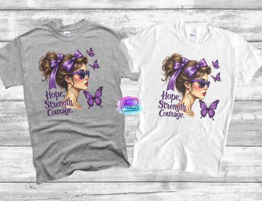 Hope, Strength, Courage T-Shirt