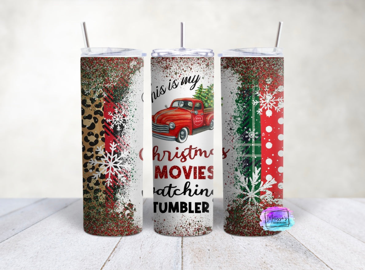 Christmas Movies Watching Tumbler
