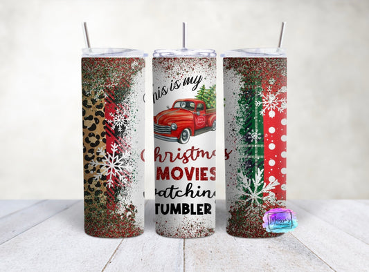 Christmas Movies Watching Tumbler