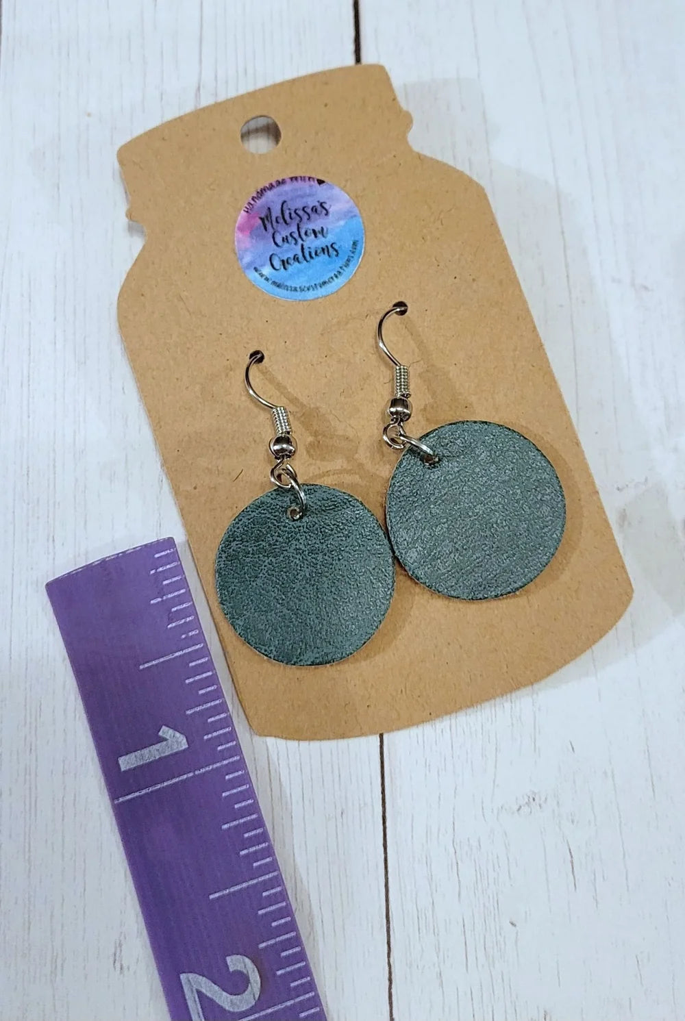 Faux Leather Earrings (READY TO SHIP)