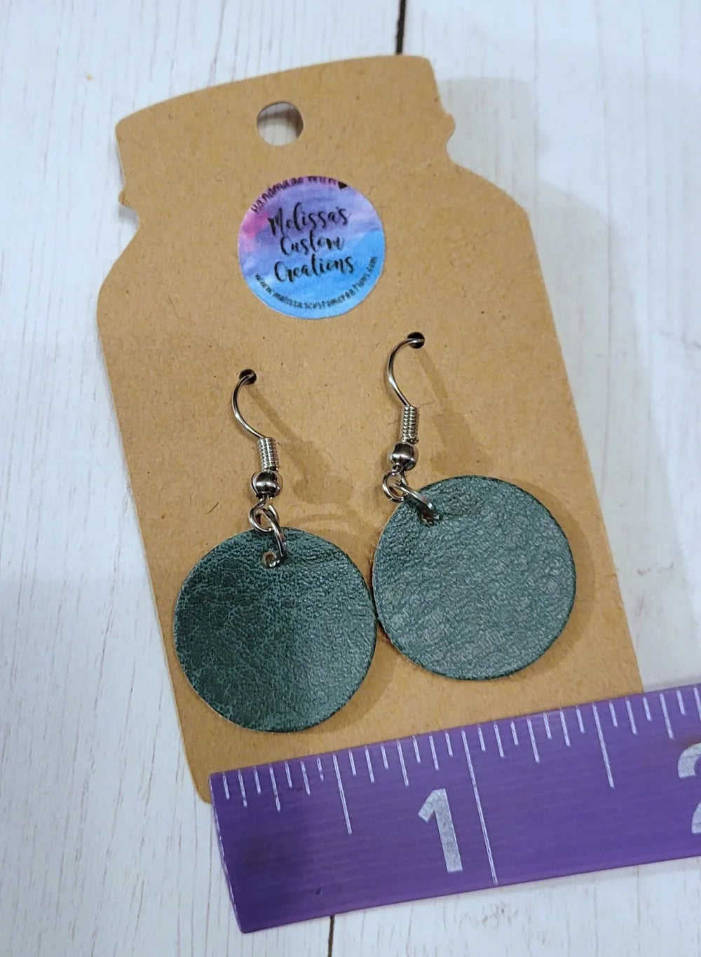 Faux Leather Earrings (READY TO SHIP)
