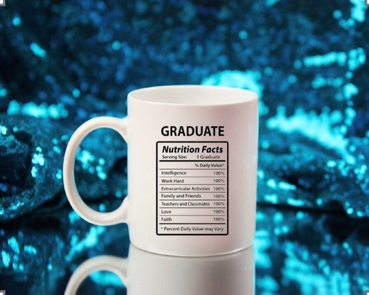 Graduate Nutrition Facts Mug