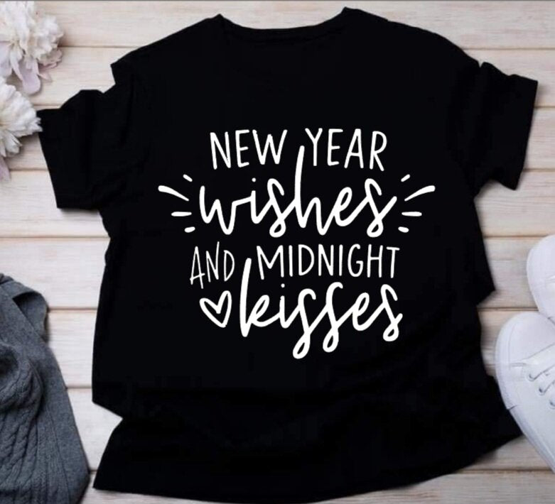New Year Wishes and Midnight Kisses T-Shirt