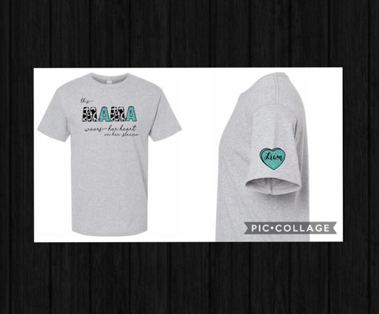 This Mama wears her heart on her sleeve T-Shirt