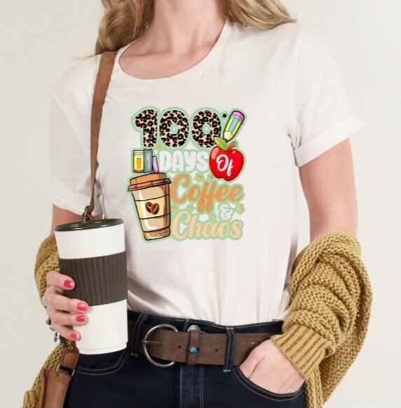 100 Days of Coffee & Chaos T-Shirt
