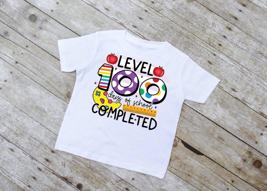 Level 100 Days Of School Completed T-Shirt