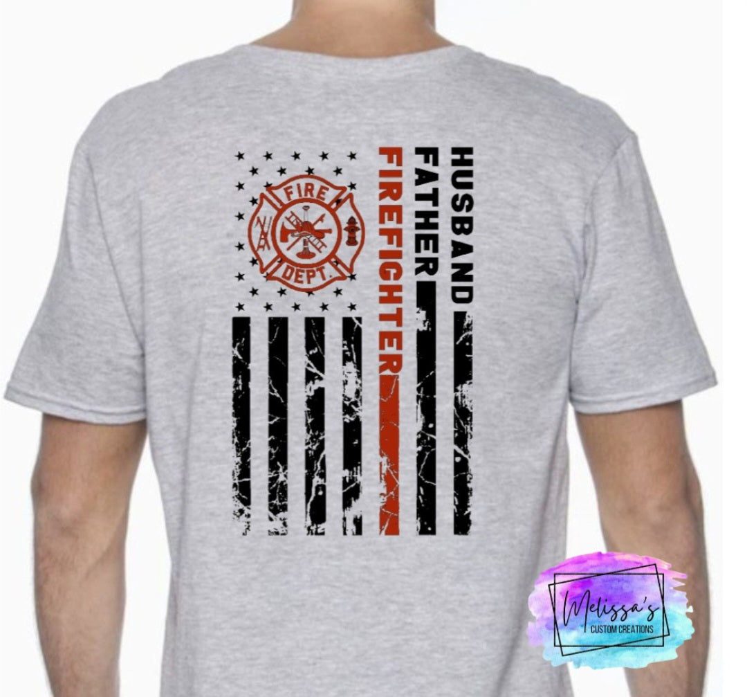 Husband, Father, Firefighter T-Shirt