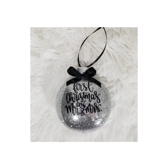 "First Christmas As Mr. & Mrs." Ornament (READY TO SHIP)